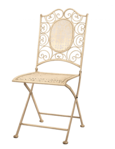 White carved chairs