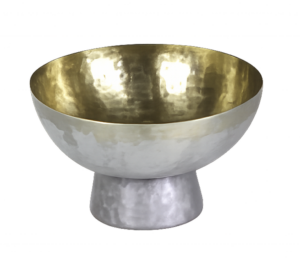 Silver/gold vase
