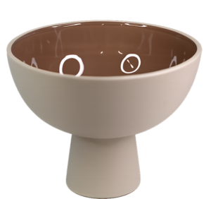 Ceramic beige vase