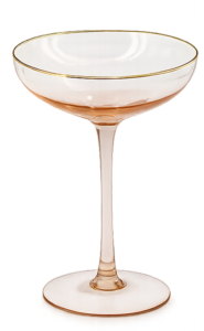 Round rose glass (champagne)
