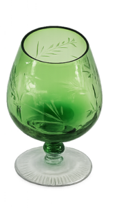 A shot glass of cognac (green)