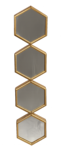 A mirror made of 4 rhombuses